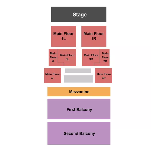 seating chart for Riviera Theatre - IL - End Stage GC - eventticketscenter.com